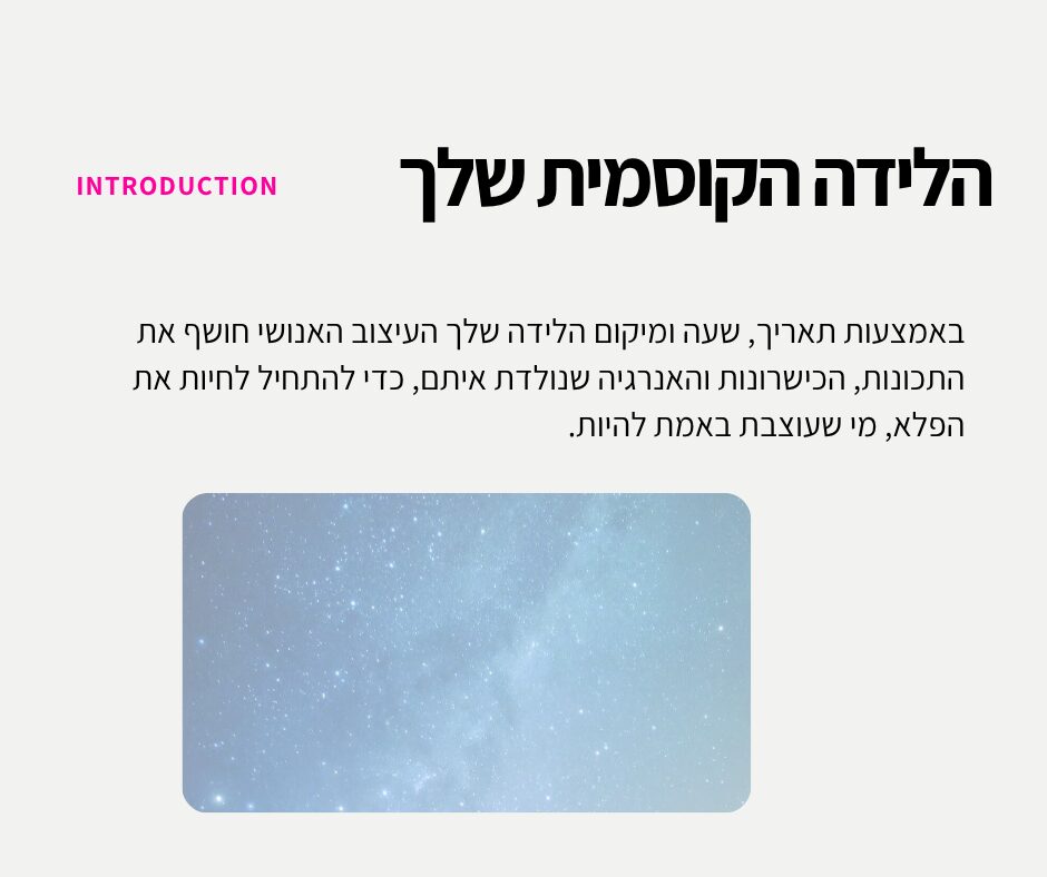 מיכל הלל חונן שעת לידה העיצוב האנושי לגלות את שעת הלידה